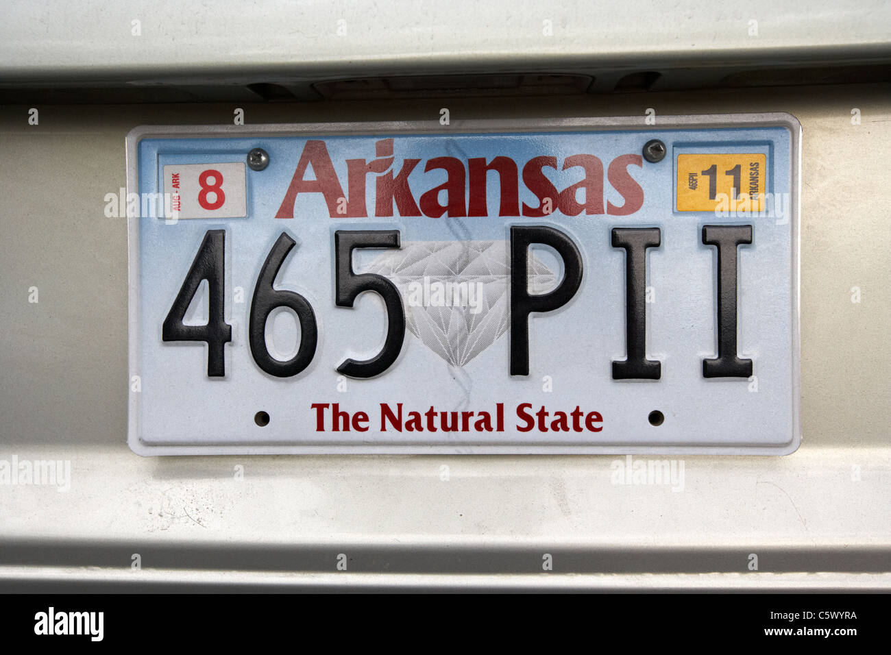 Arkansas number plate hires stock photography and images Alamy