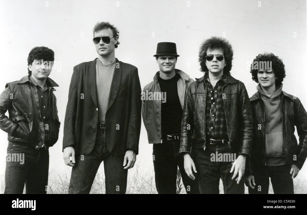 BRUCE HORNSBY AND THE RANGE Promotional photo of US group. SDee Description below for names