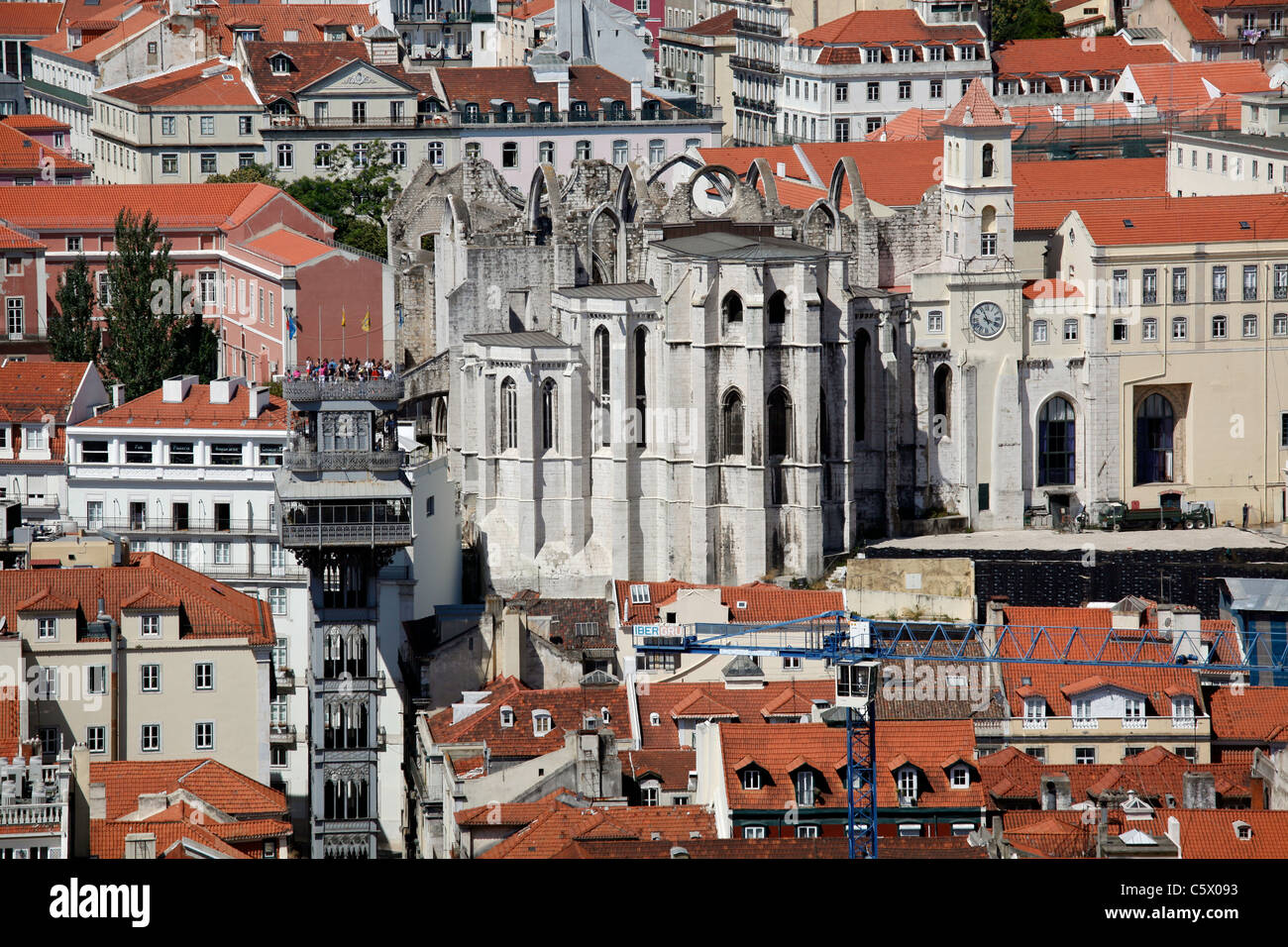 Chiado A panoramic view of Lisbon's Baixa & Chiado from atop the Castle of São ...