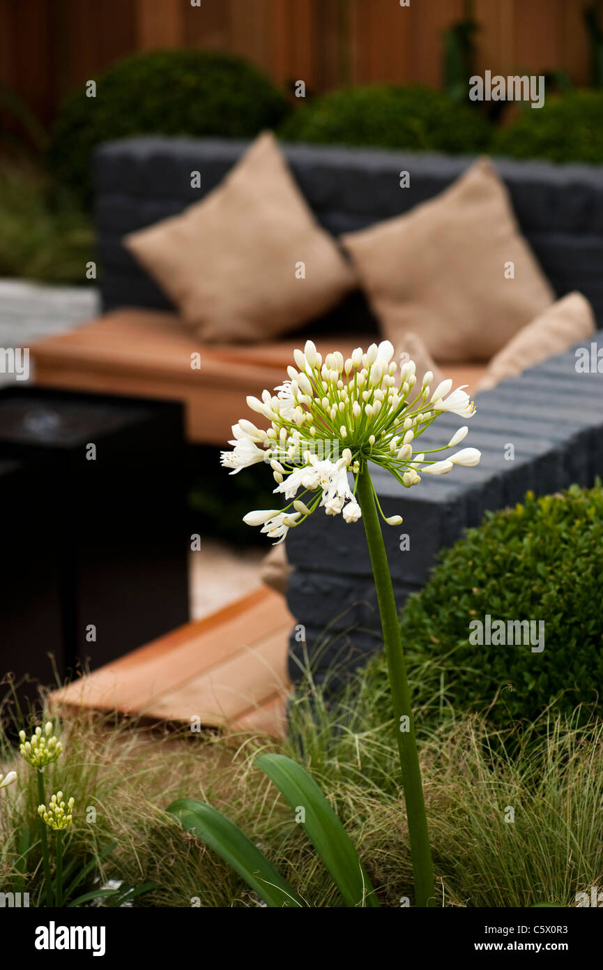 'Minimal Impact' show garden at RHS Tatton Park Flower Show 2011 Stock Photo