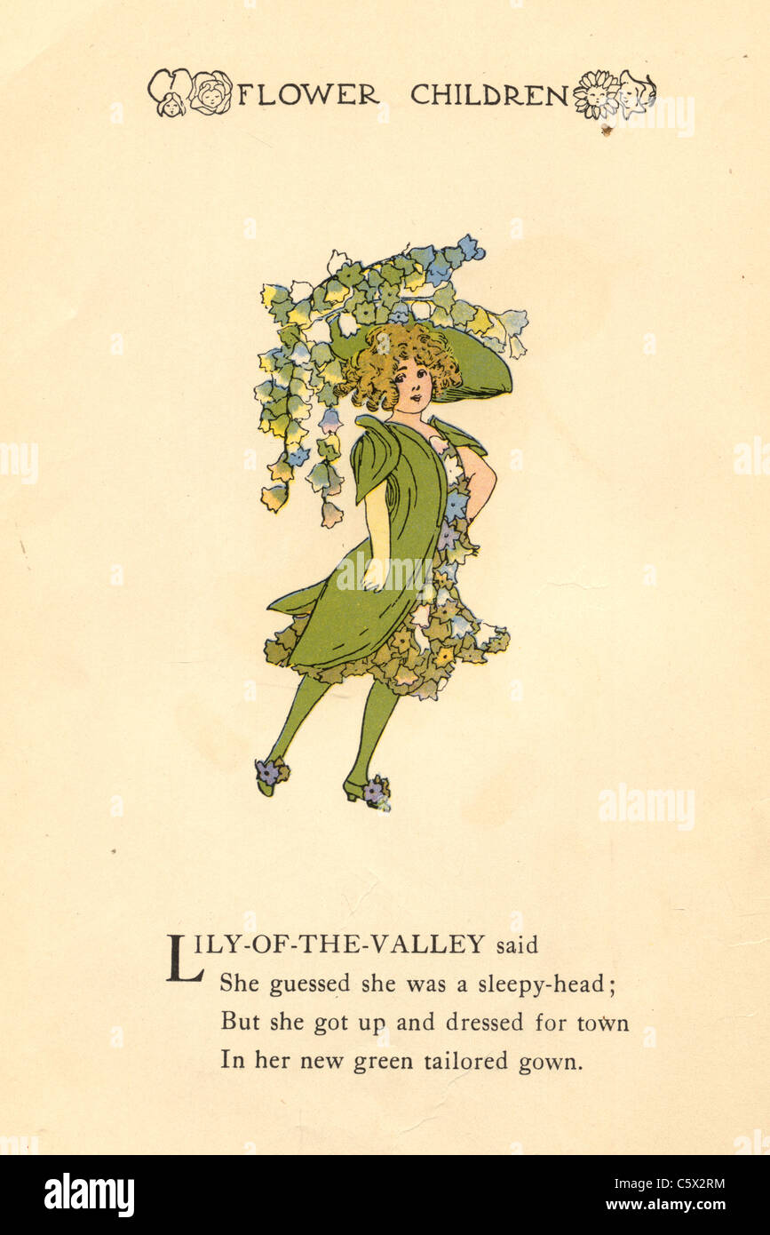 Old picture of lily of the valley hi-res stock photography and images