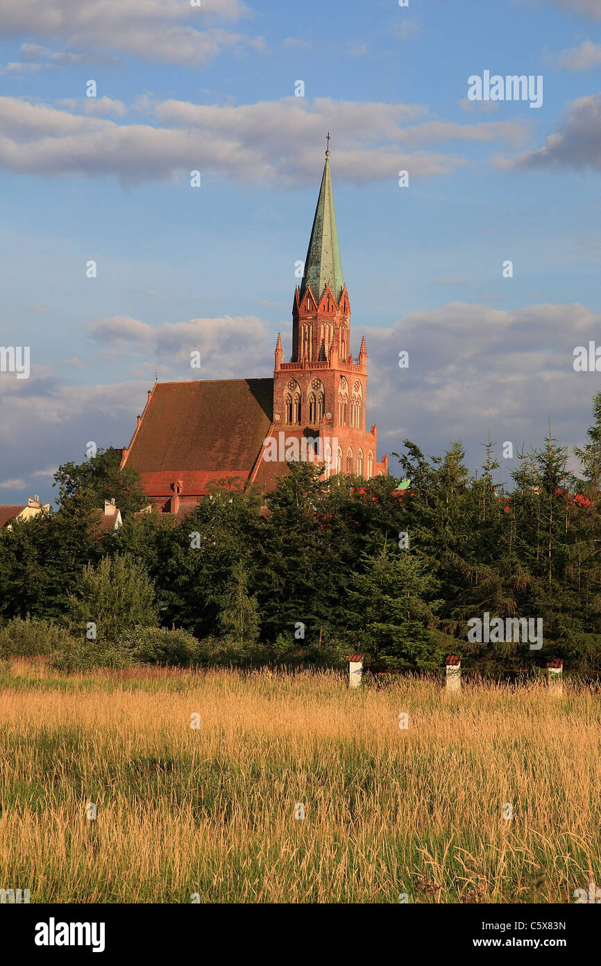 Mariacki church in Trzebiatów, Poland Stock Photo