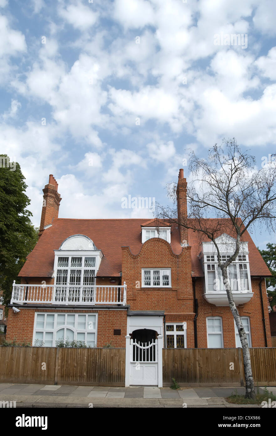 a 19thcentury house in bedford park, chiswick, london, england, with