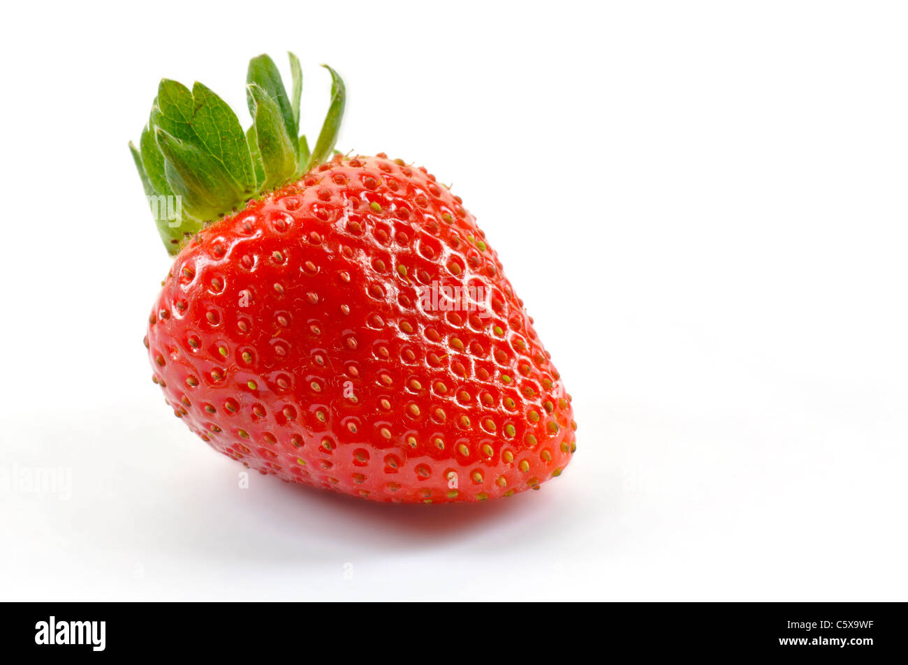 A nice strawberry on a white background Stock Photo