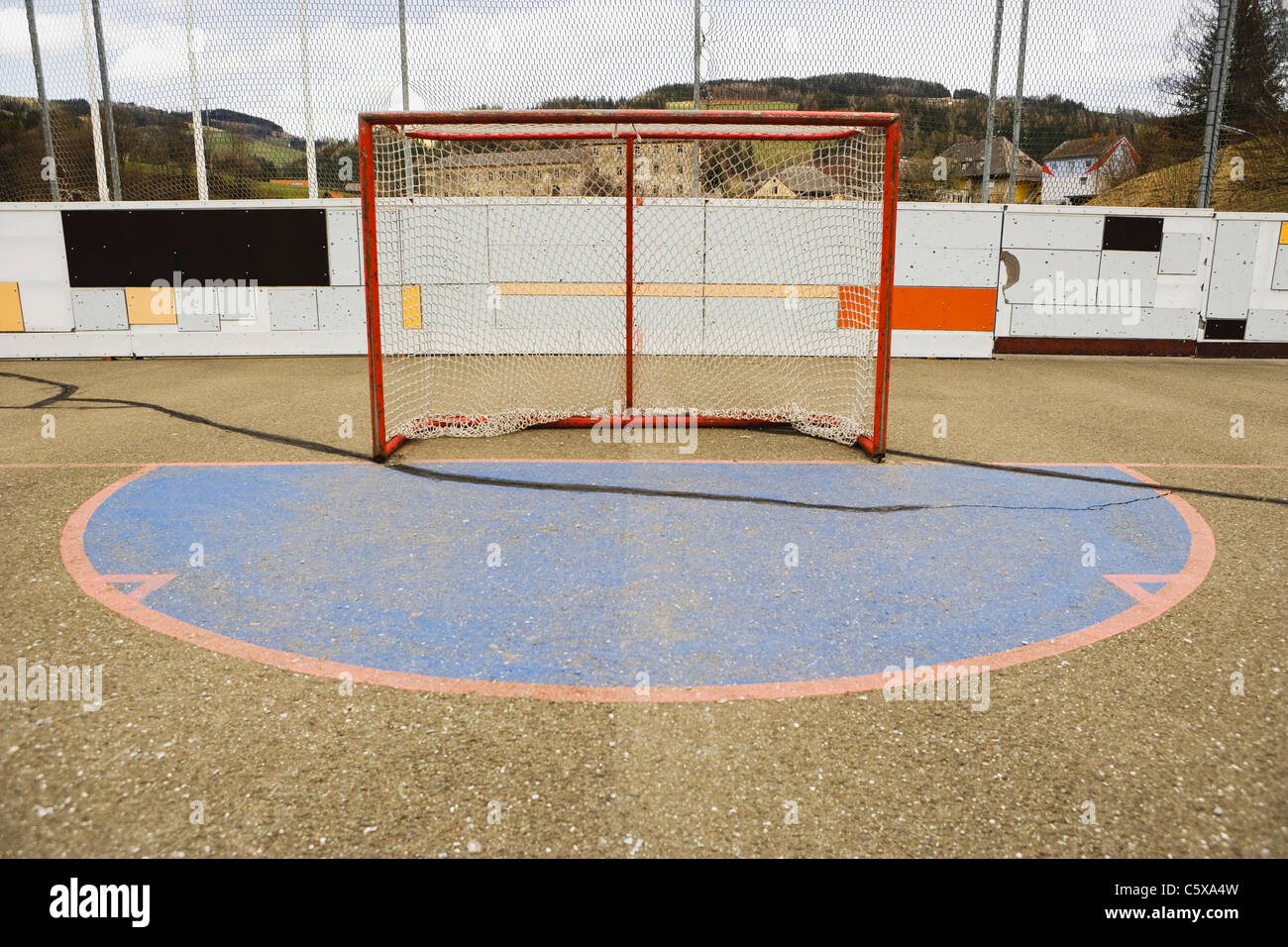Goal in sports field Stock Photo Alamy