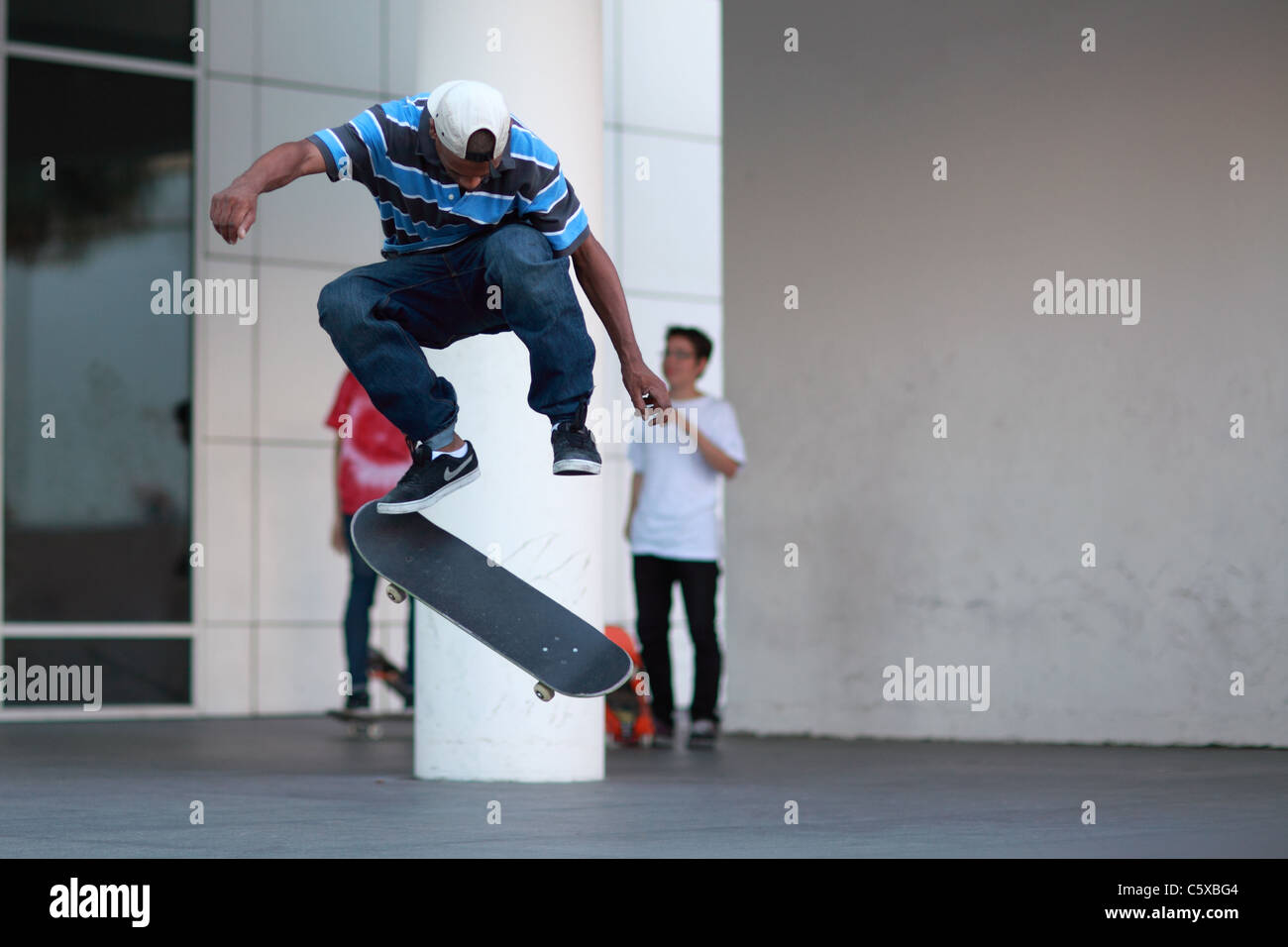 Skateboard Stunts Tricks Jumps Stock Photo