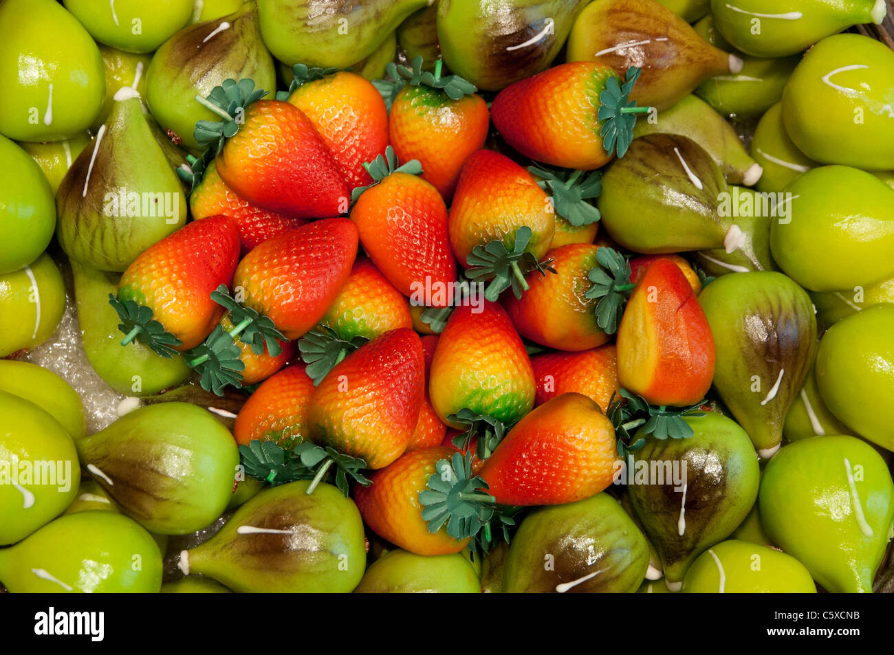 Marzipan fruit photographed in Taormina, Sicily Stock Photo Alamy