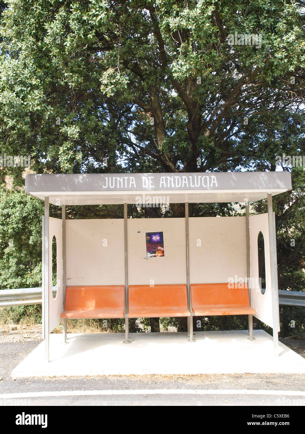 bus stop, Spain, Andalusia Stock Photo Alamy