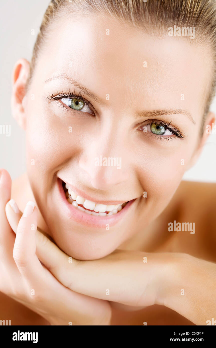 smiling female Stock Photo