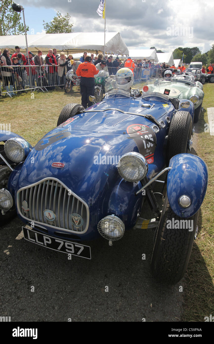 Cholmondeley Castle Pageant of Power. The English built classic Allard J2 sports car at the Cholmondeley Pageant of Power. Stock Photo