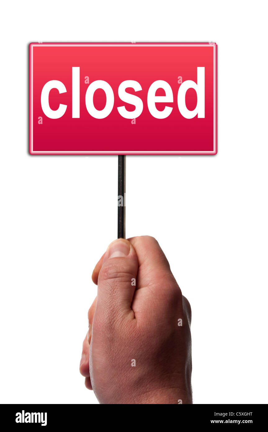 Close. Sign Head Hand closed sign hi-res stock photography and images - Alamy