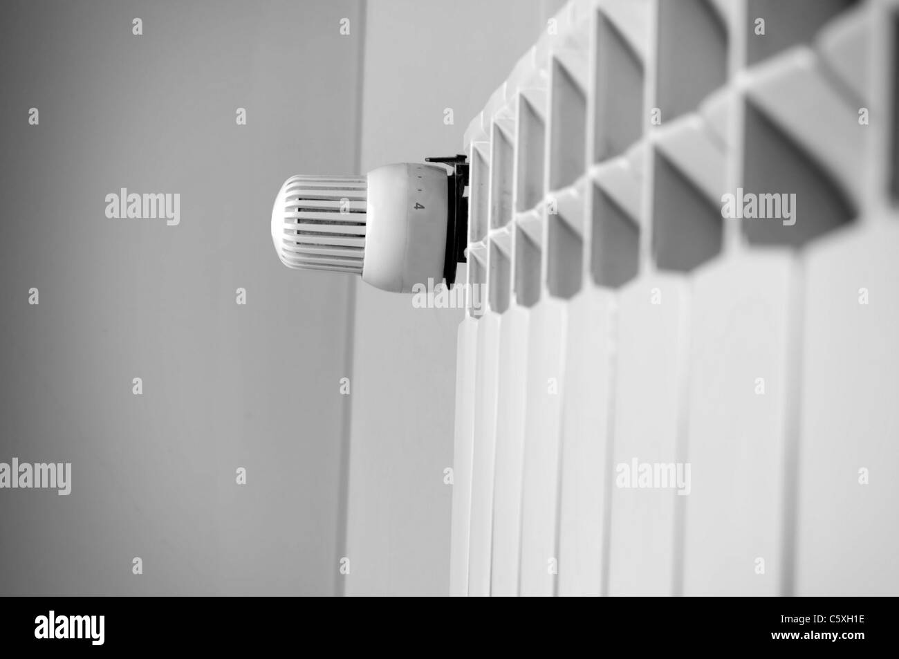 Close-up to an home radiator Stock Photo