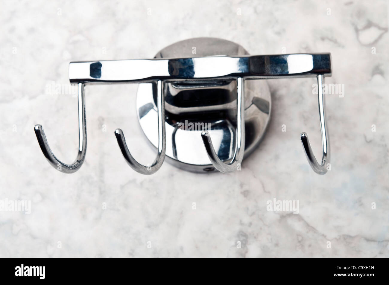 Closeup to bathroom towel support Stock Photo Alamy