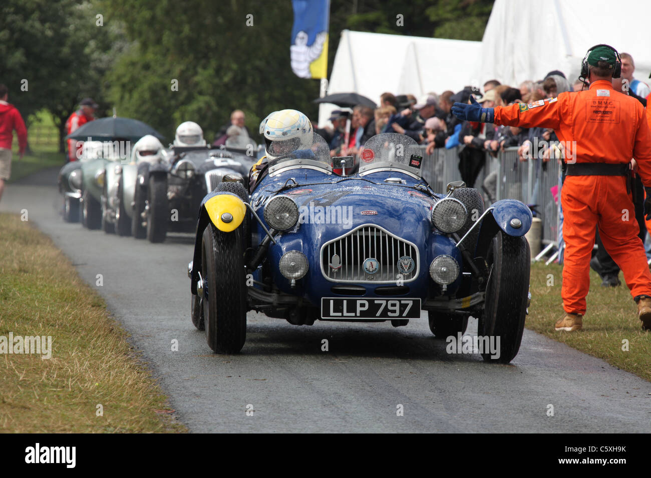 Cholmondeley Castle Pageant of Power. The English built classic Allard J2 sports car at the Cholmondeley Pageant of Power. Stock Photo