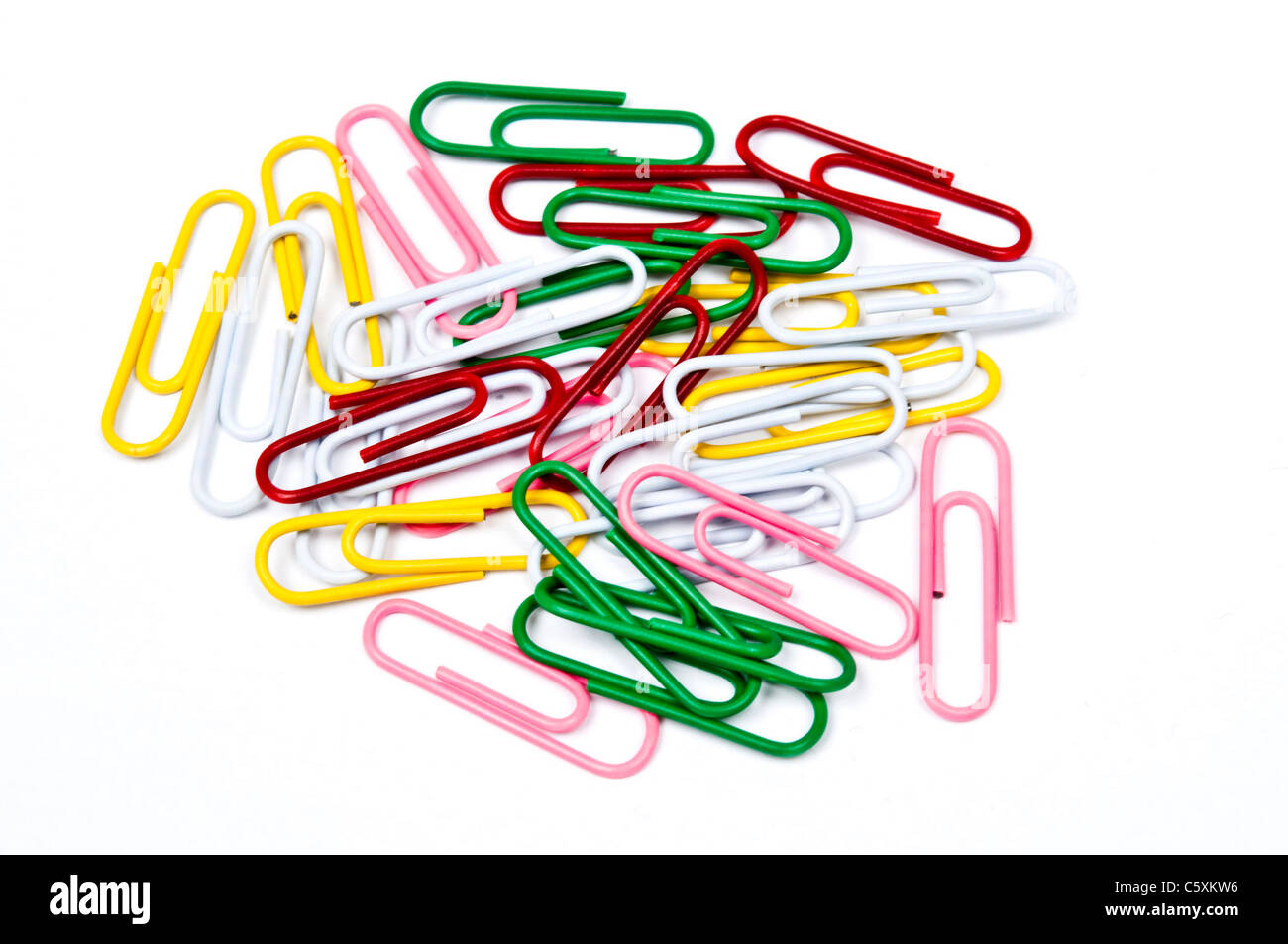 Office paper clip Cut Out Stock Images Pictures Alamy