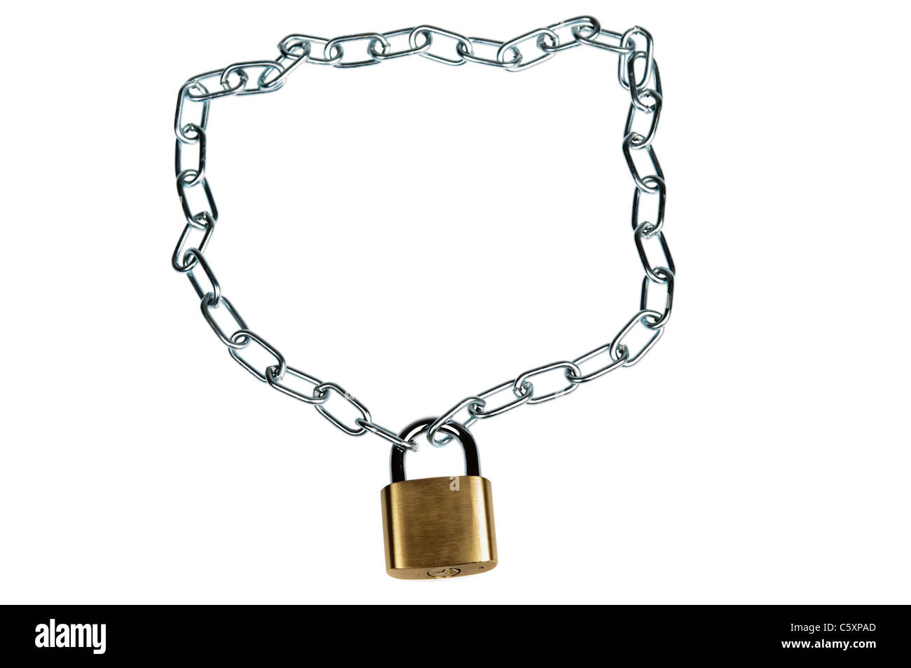 Padlock And Chain Stock Photo - Download Image Now - Chain Lock
