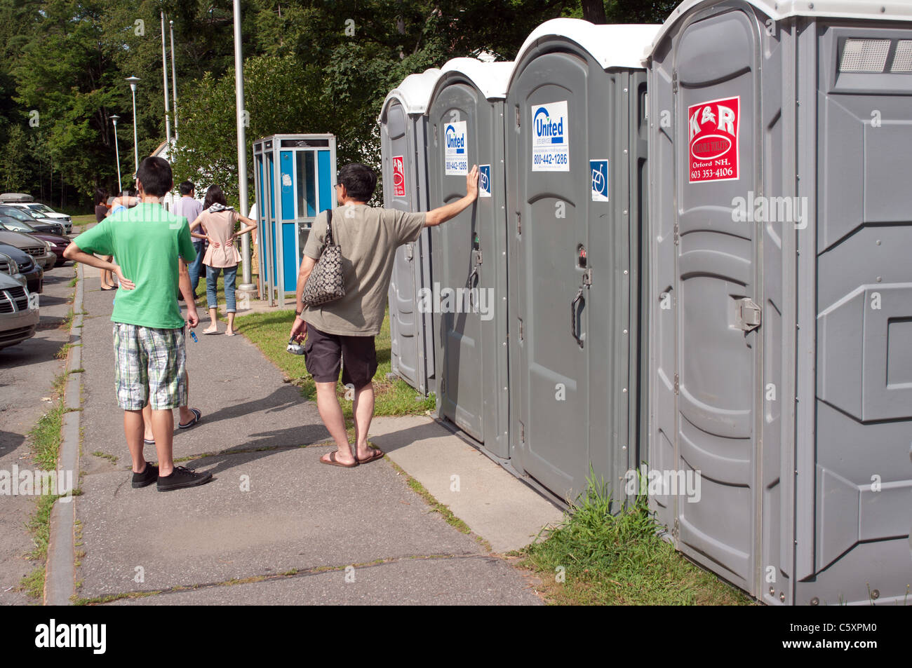 Public toilets in America Stock Photo Alamy