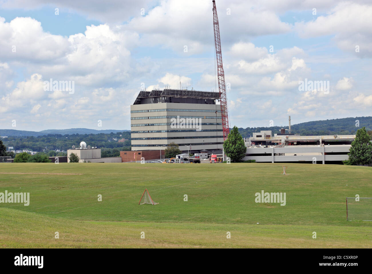 New parking garage under construction at Danbury Hospital Danbury CT