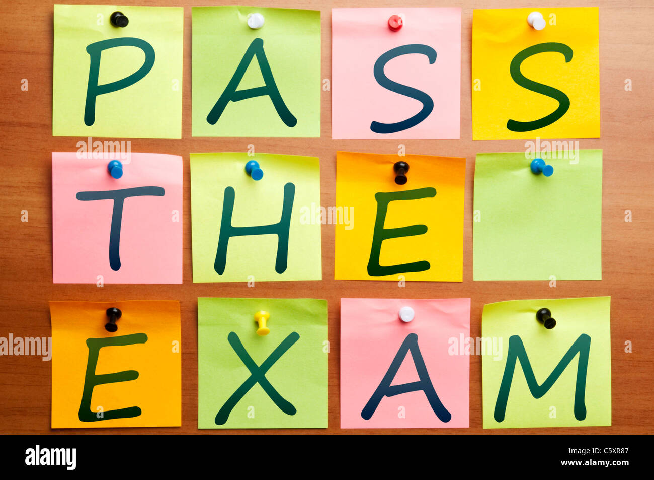 Pass exam Stock Photo