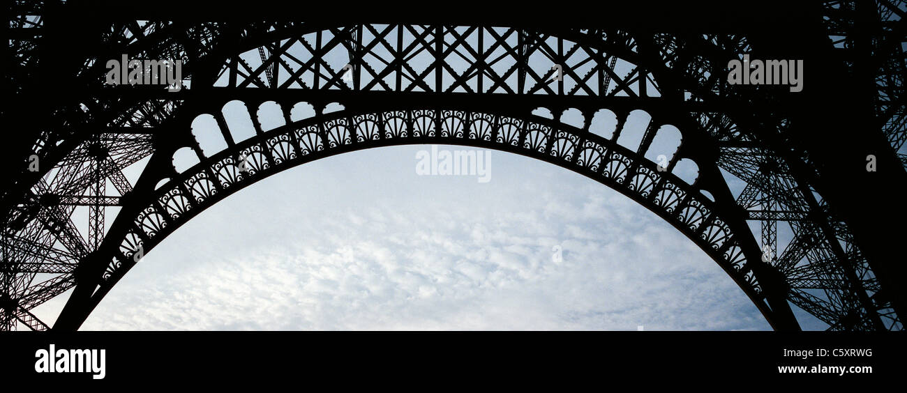 The Eiffel Tower in Paris, France. Stock Photo