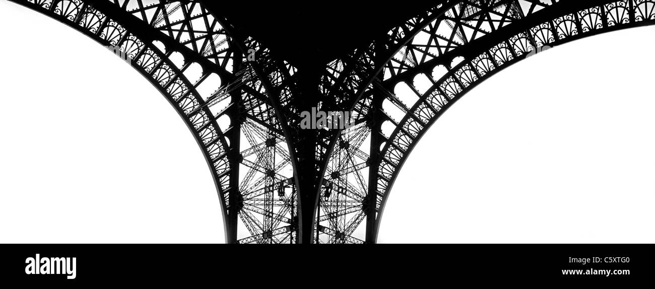 The Eiffel Tower in Paris, France. Stock Photo