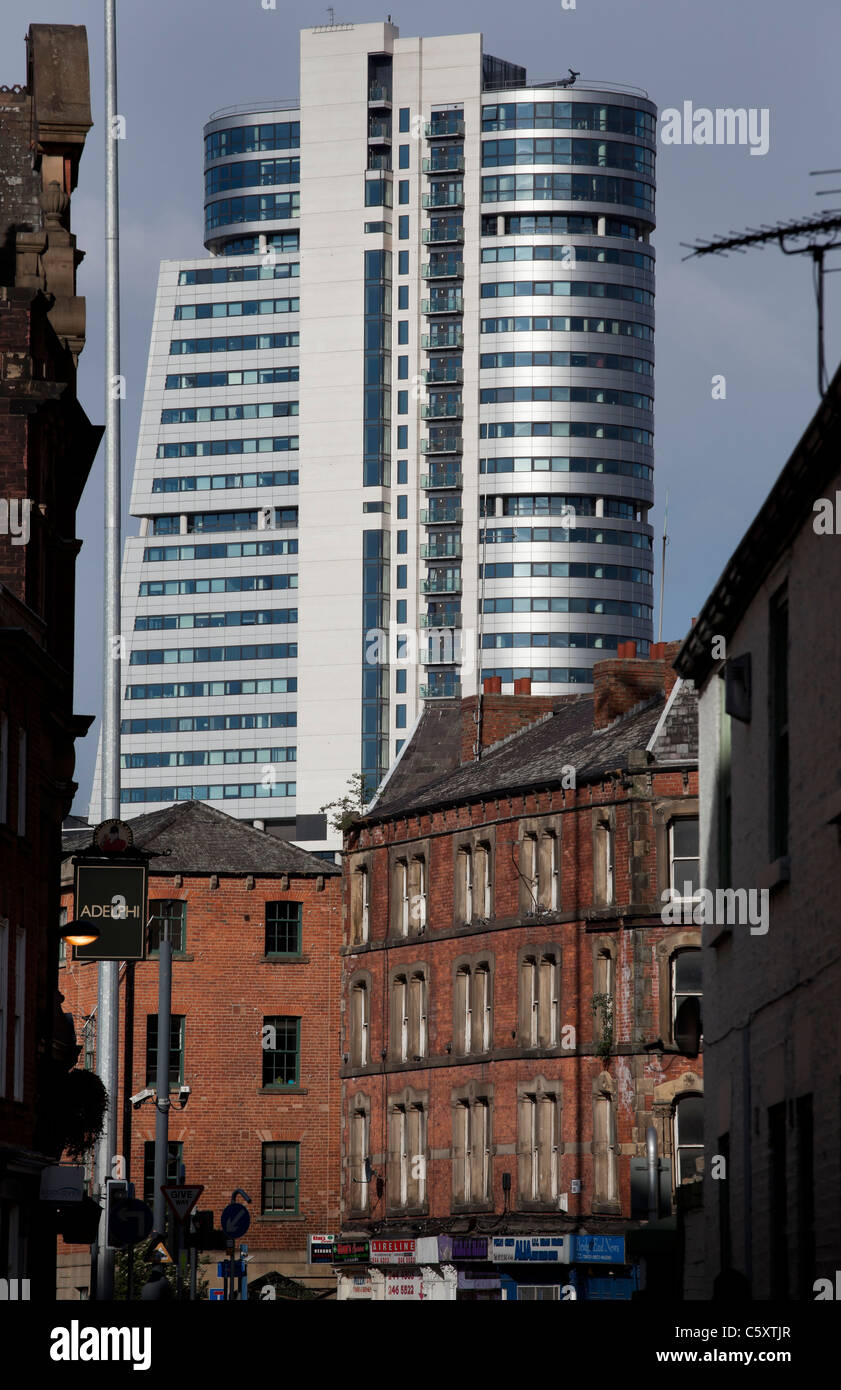 Bridgewater Place, nicknamed The Dalek, is an office and residential