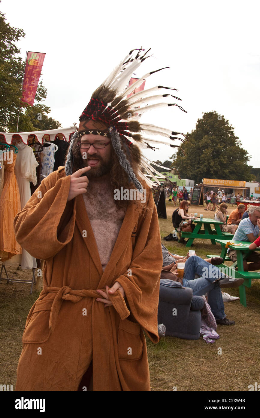 David Harrison (beef warehouse D.J) in fancy dress at the Latitude