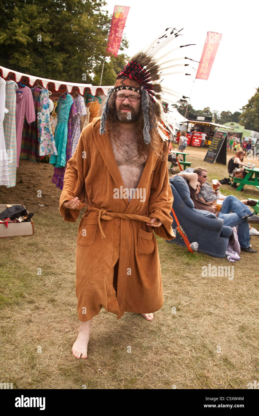 David Harrison (beef warehouse D.J) in fancy dress at the Latitude