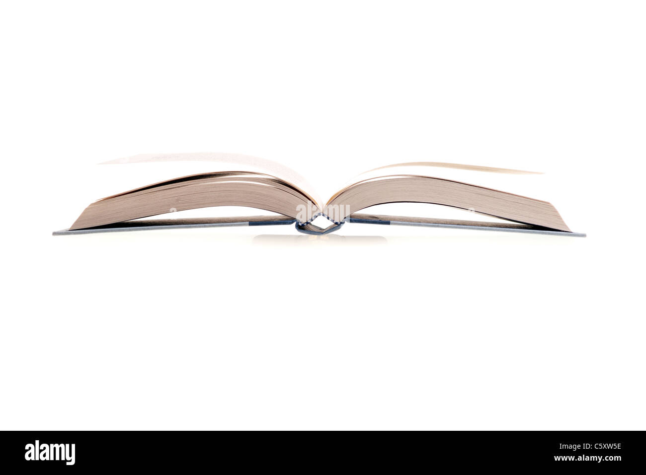 The open book image on white background Stock Photo