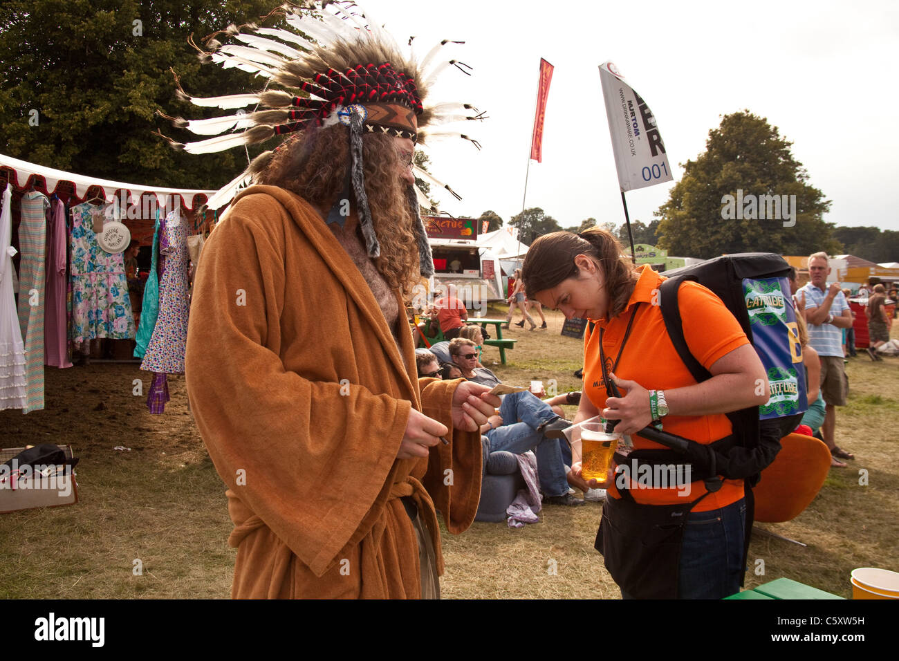 David Harrison (beef warehouse D.J) in fancy dress at the Latitude