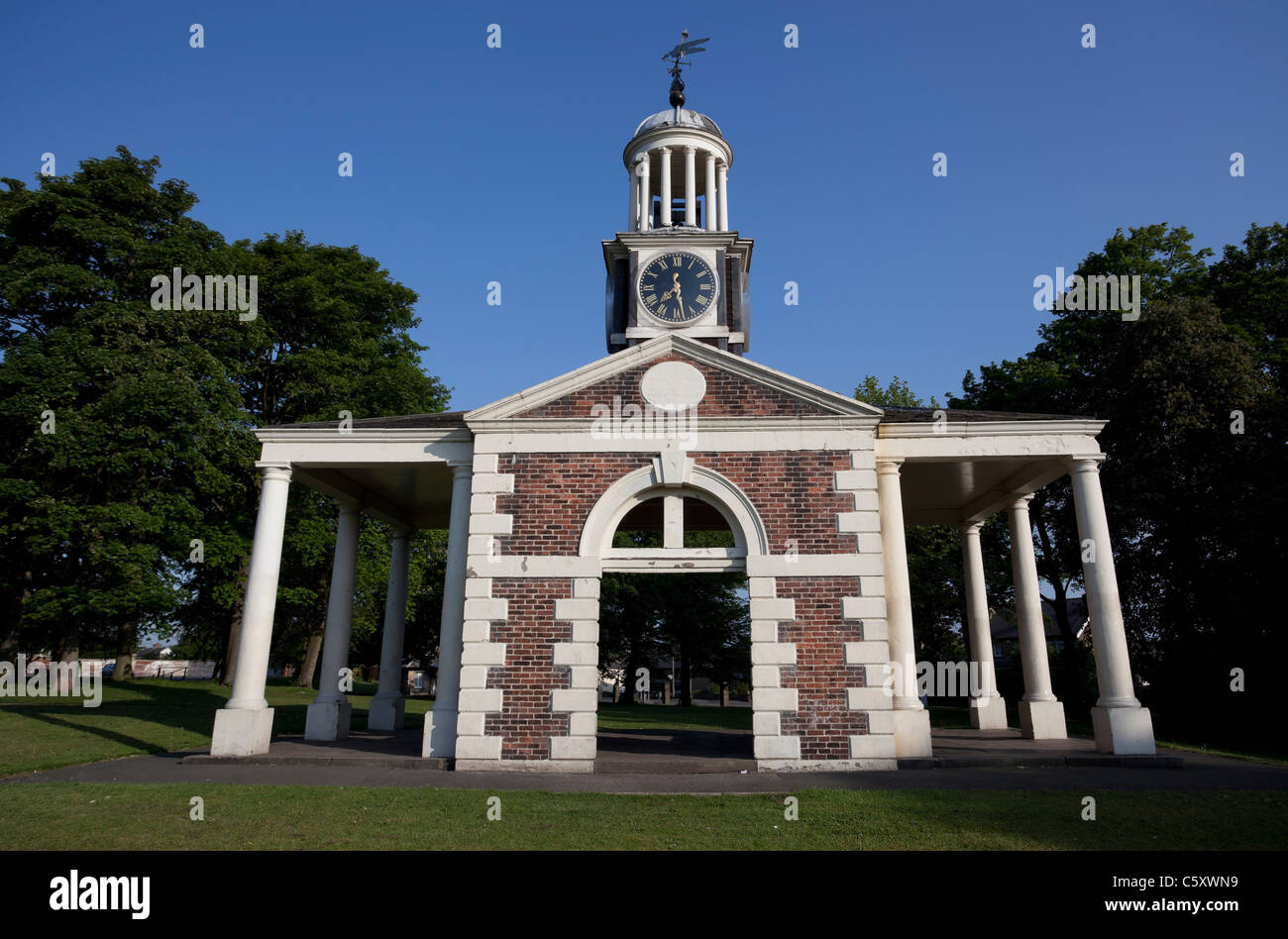 Clock Tower, Ravensknowle Park, Huddersfield, built 1931 from fragments