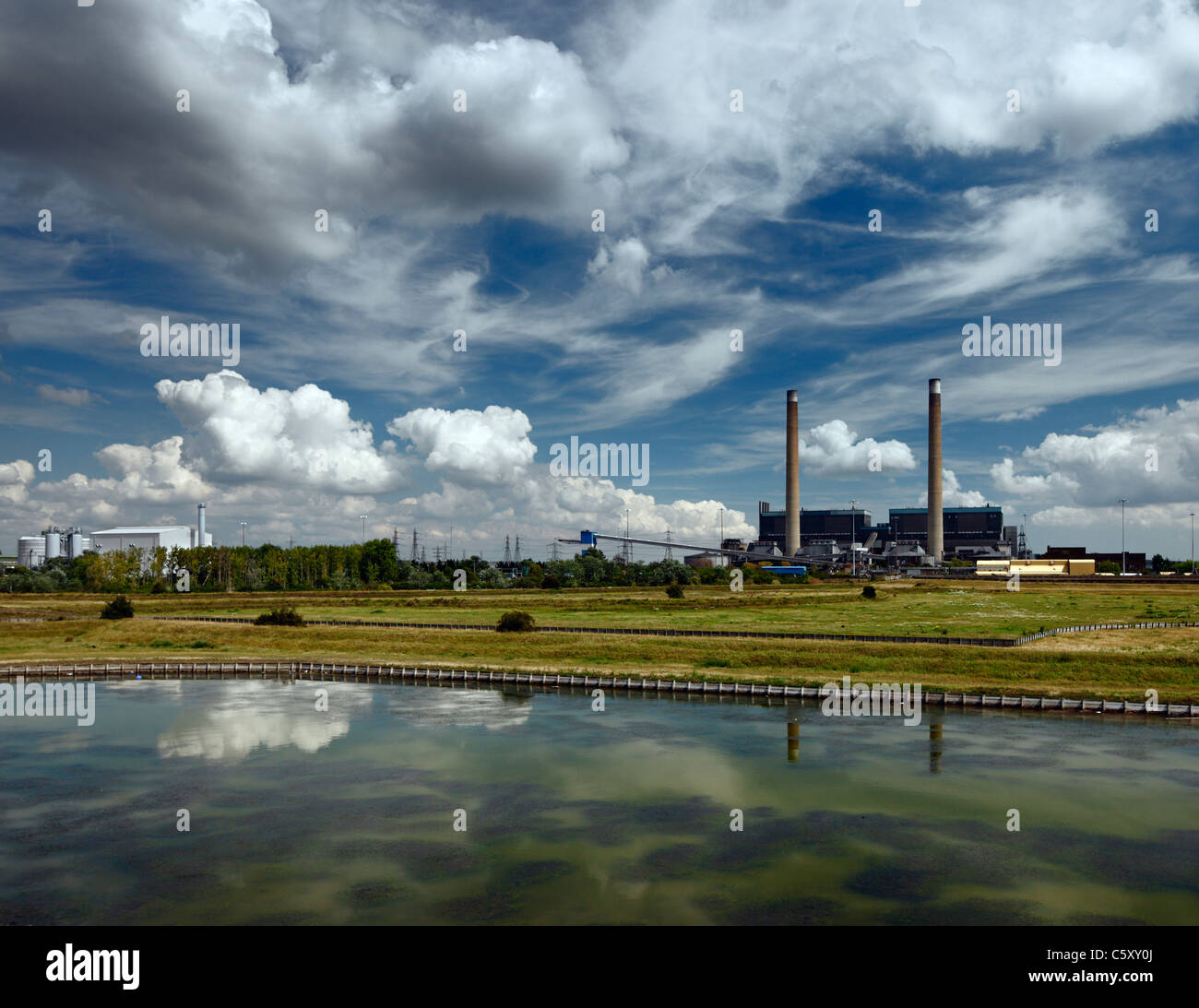 Tilbury power station. Stock Photo