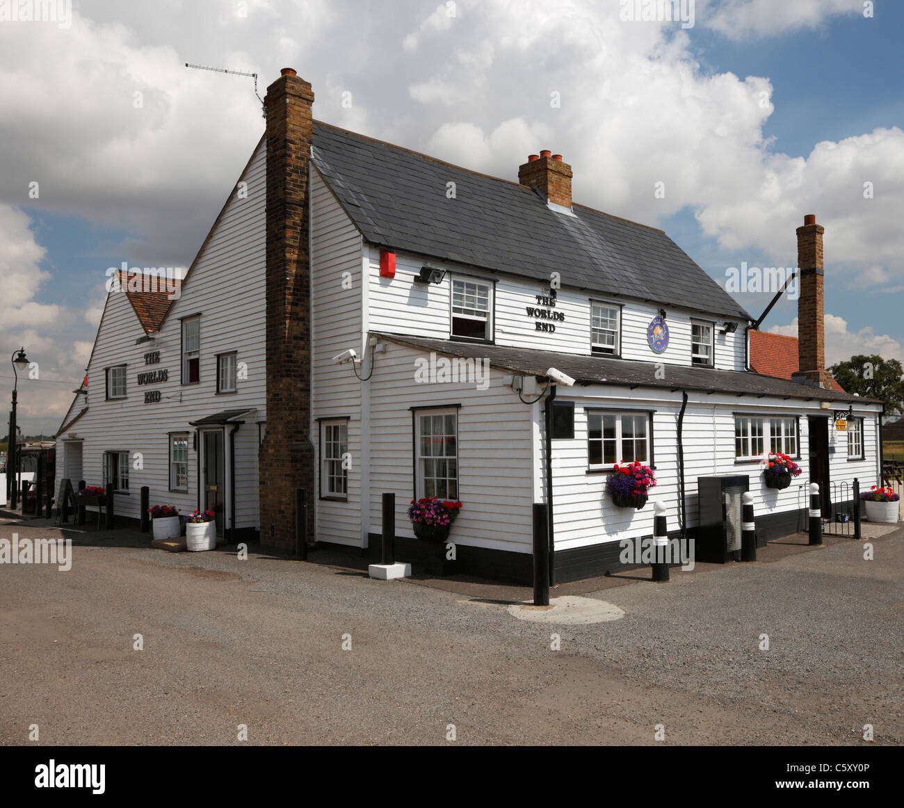 The worlds end public house tilbury stock photo alamy