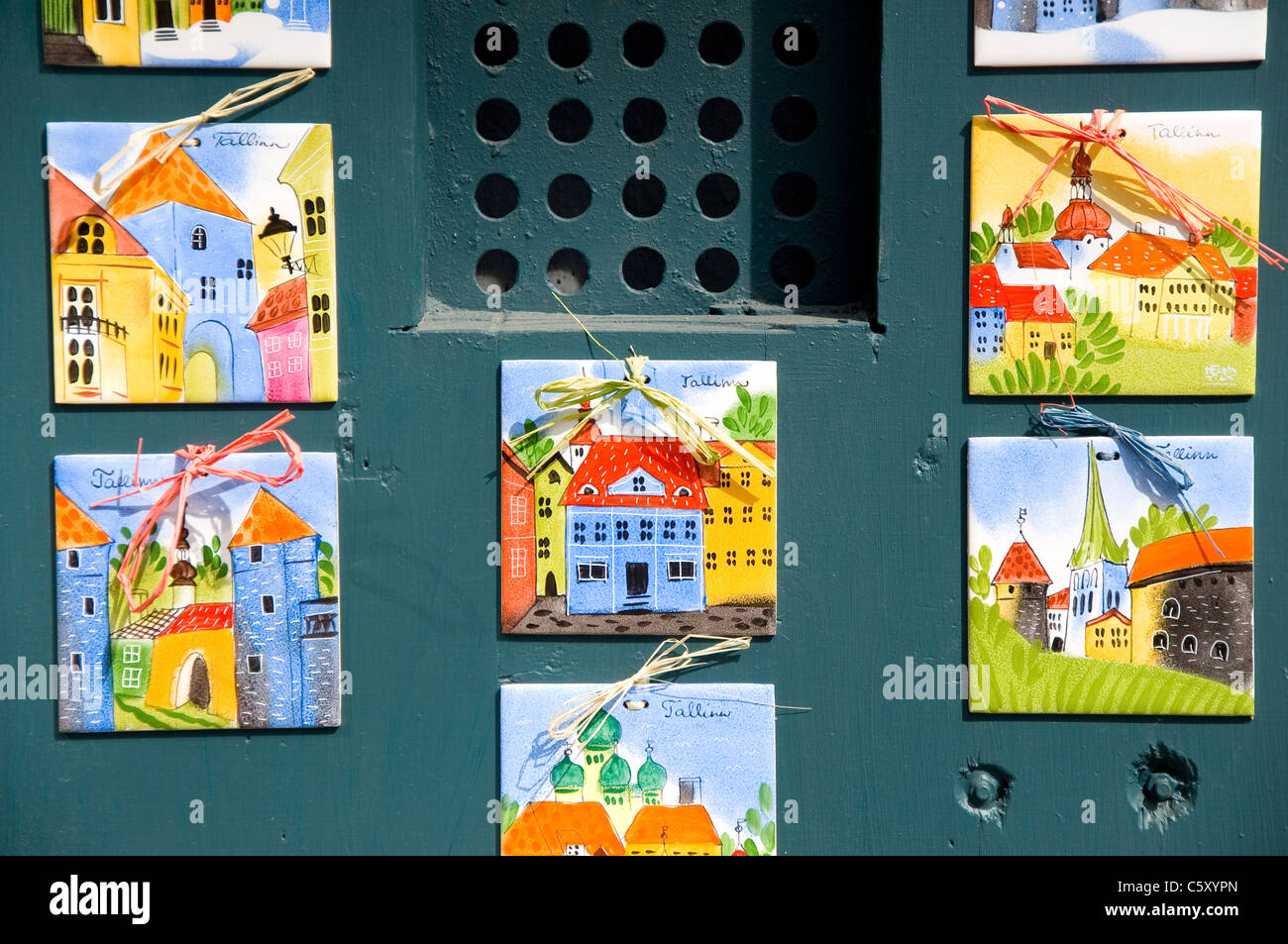 Ceramic Souvenirs, Tallinn, Estonia Stock Photo Alamy