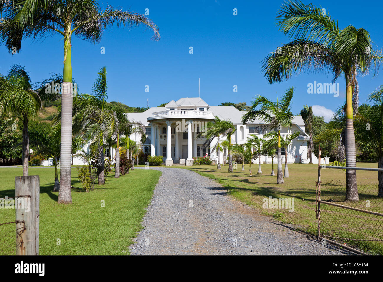 Governor's house on the island of Roatan, in Honduras Stock Photo Alamy
