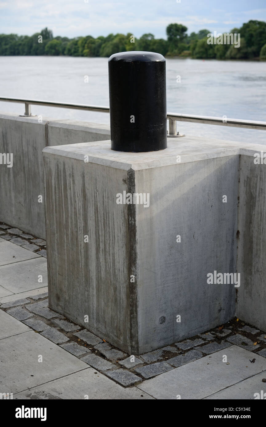 Decorative architectural feature, evoking a mooring bollard Stock Photo
