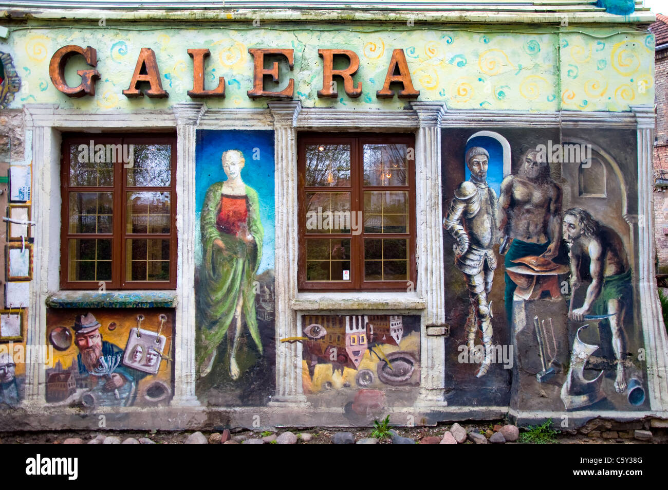 Art Gallery, Uzupis, Vilnius, Lithuania Stock Photo Alamy