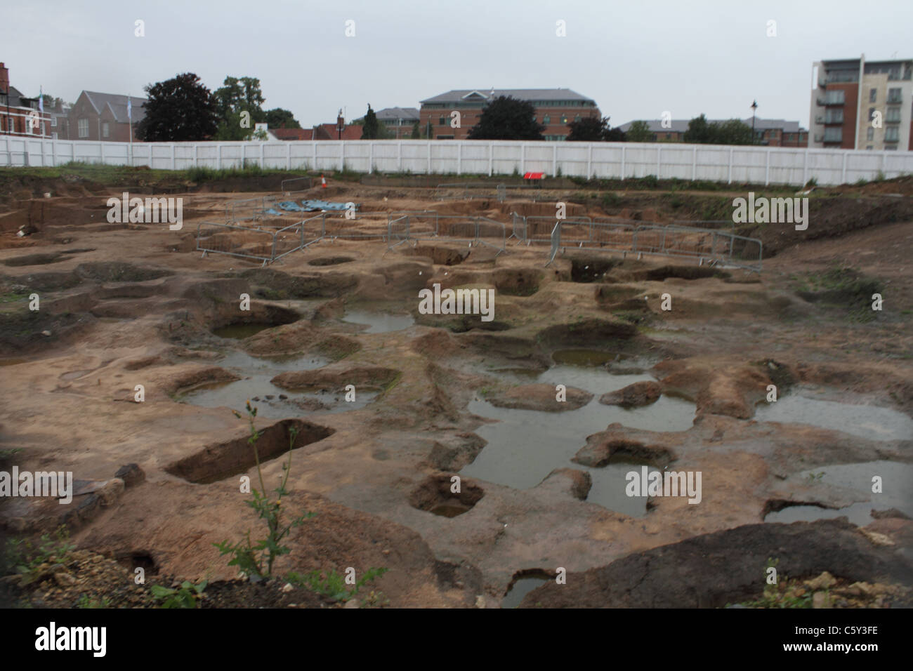 archaeological dig excavation at York Stock Photo Alamy