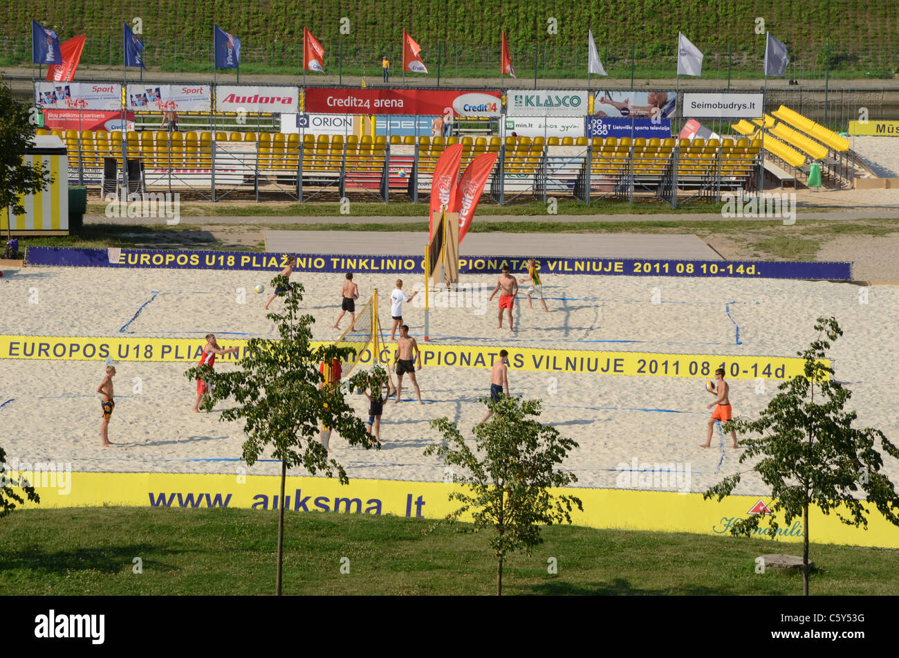 U18 European Beach Volleyball Championship In Vilnius Lithuania Stock Photo Alamy