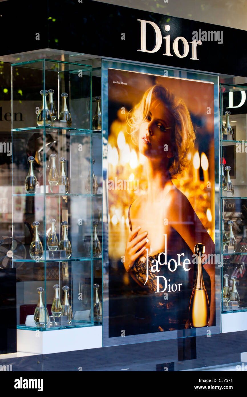 Dior Window Display Stock Photo