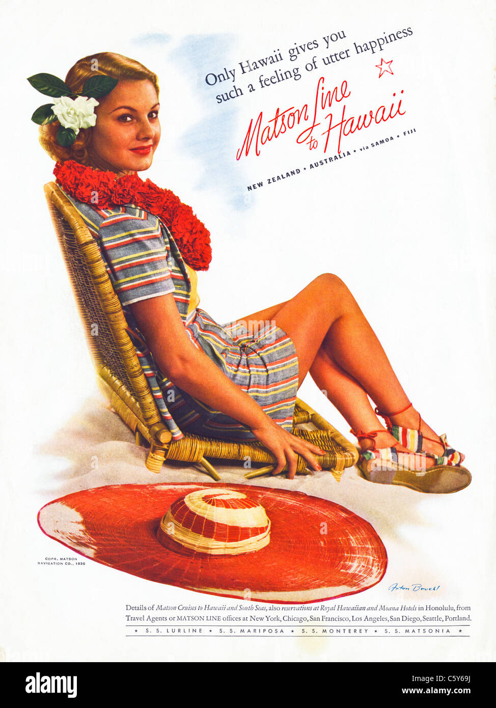 Los Angeles County circa 1930 Advertising Poster