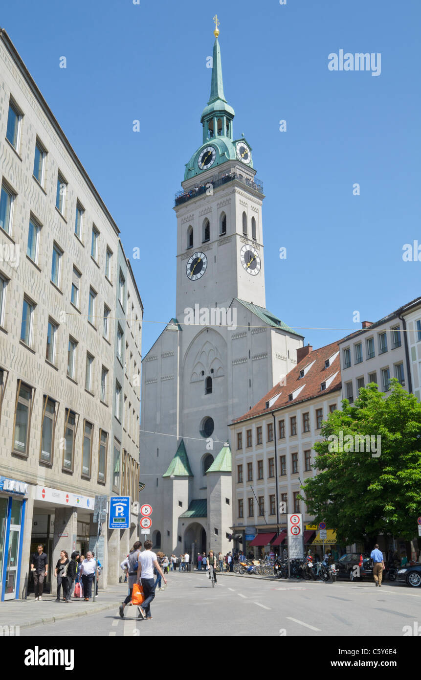 St. Peter's Church, Munich, Germany Stock Photo