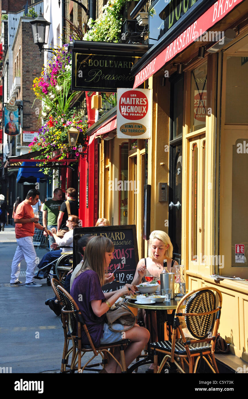 Boulevard Cafe, Bow Street, Covent Garden, West End, City of Westminster, London, Greater London, England, United Kingdom Stock Photo