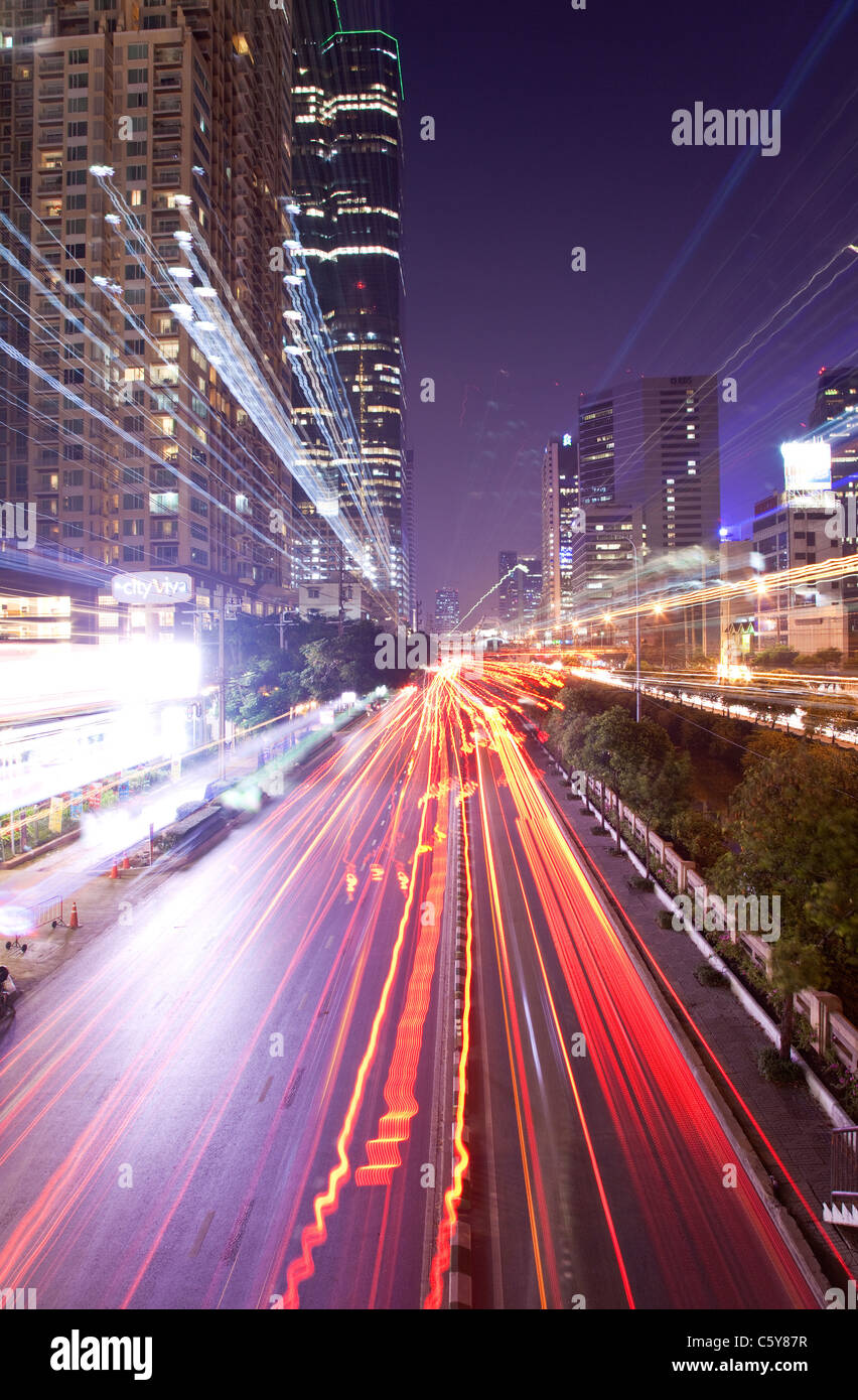 The City of Bangkok at Night, Thailand Stock Photo - Alamy