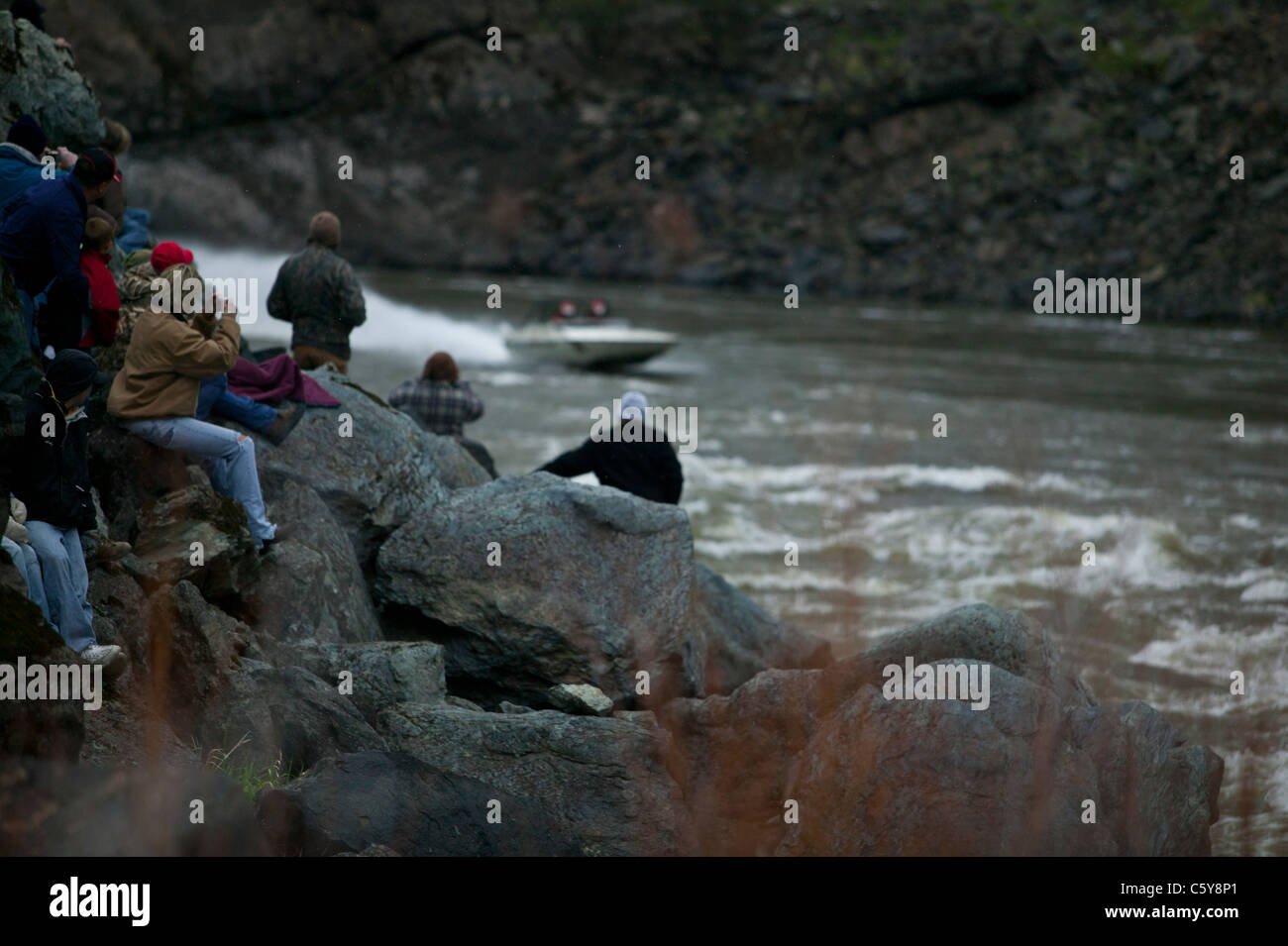Salmon River Jet Boat race, Riggins, Idaho Stock Photo Alamy