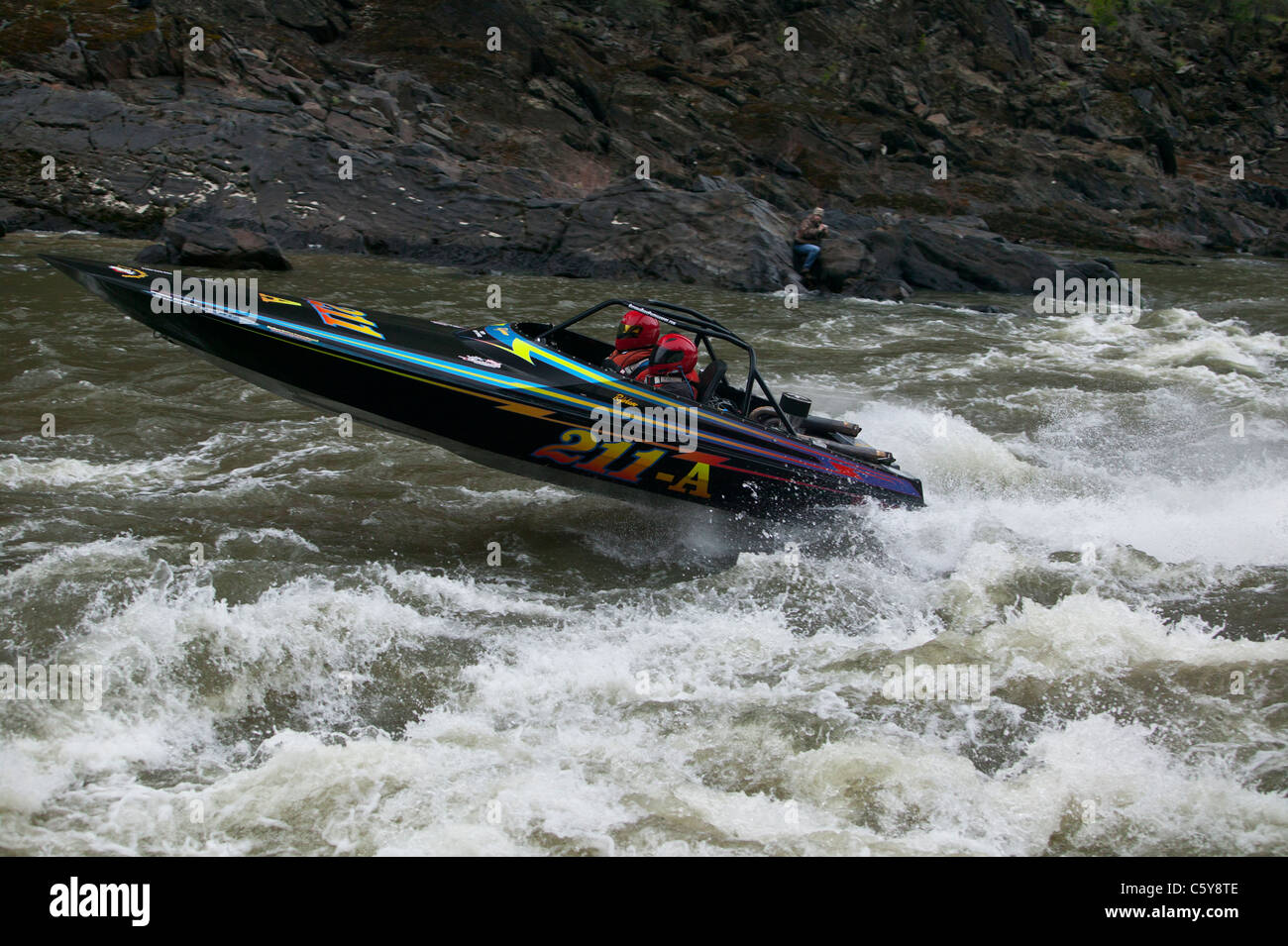 Salmon River Jet Boat race, Riggins, Idaho Stock Photo Alamy