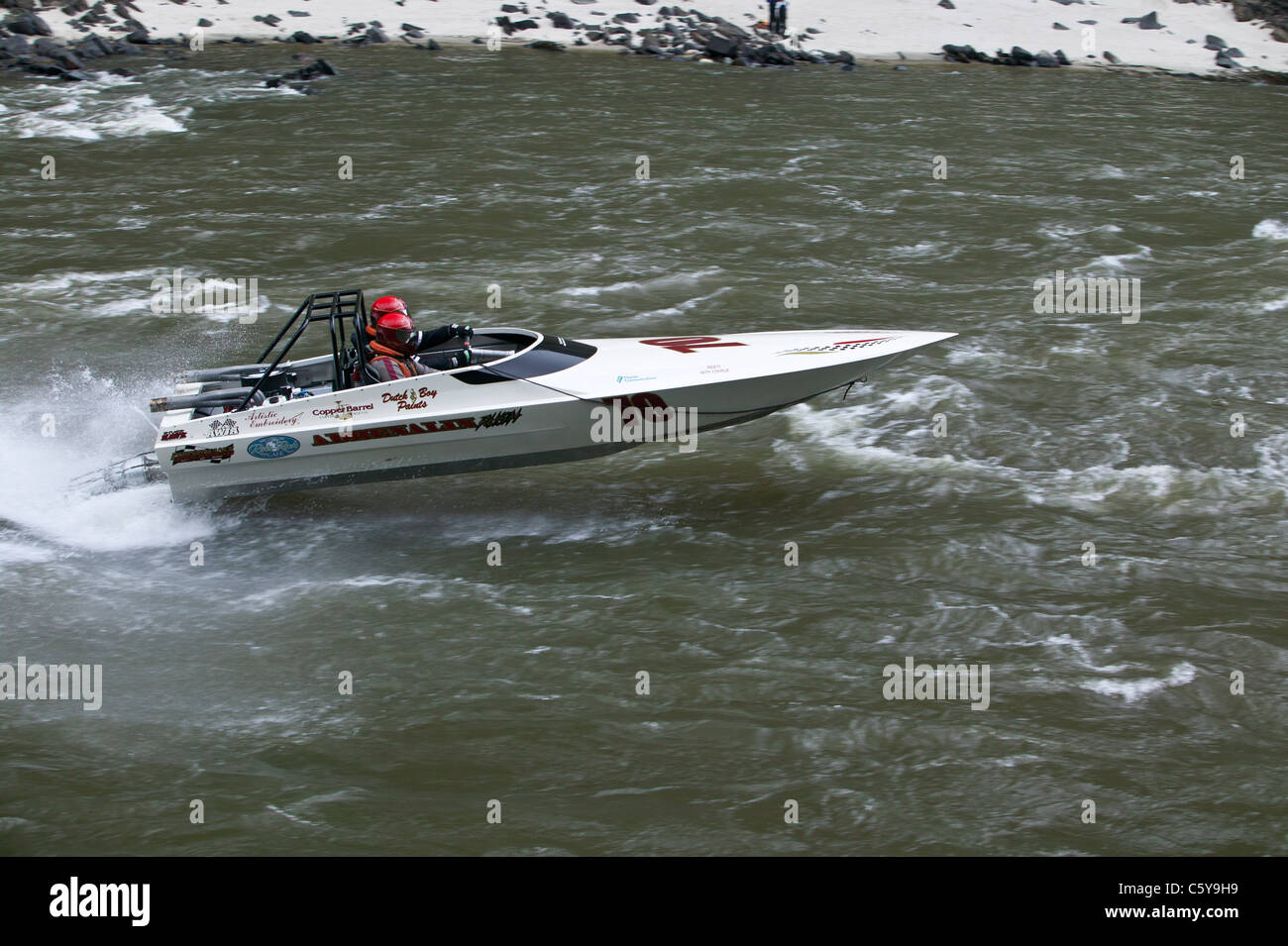Adrenaline Rush, 70, powers through Time Zone rapids during the 2011