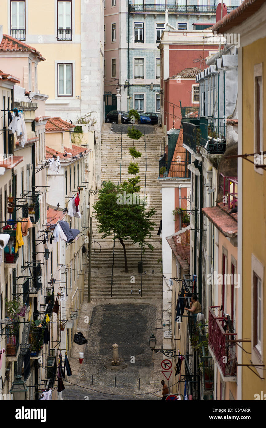 Barrio Alto District - Lisbon Portugal Stock Photo - Alamy