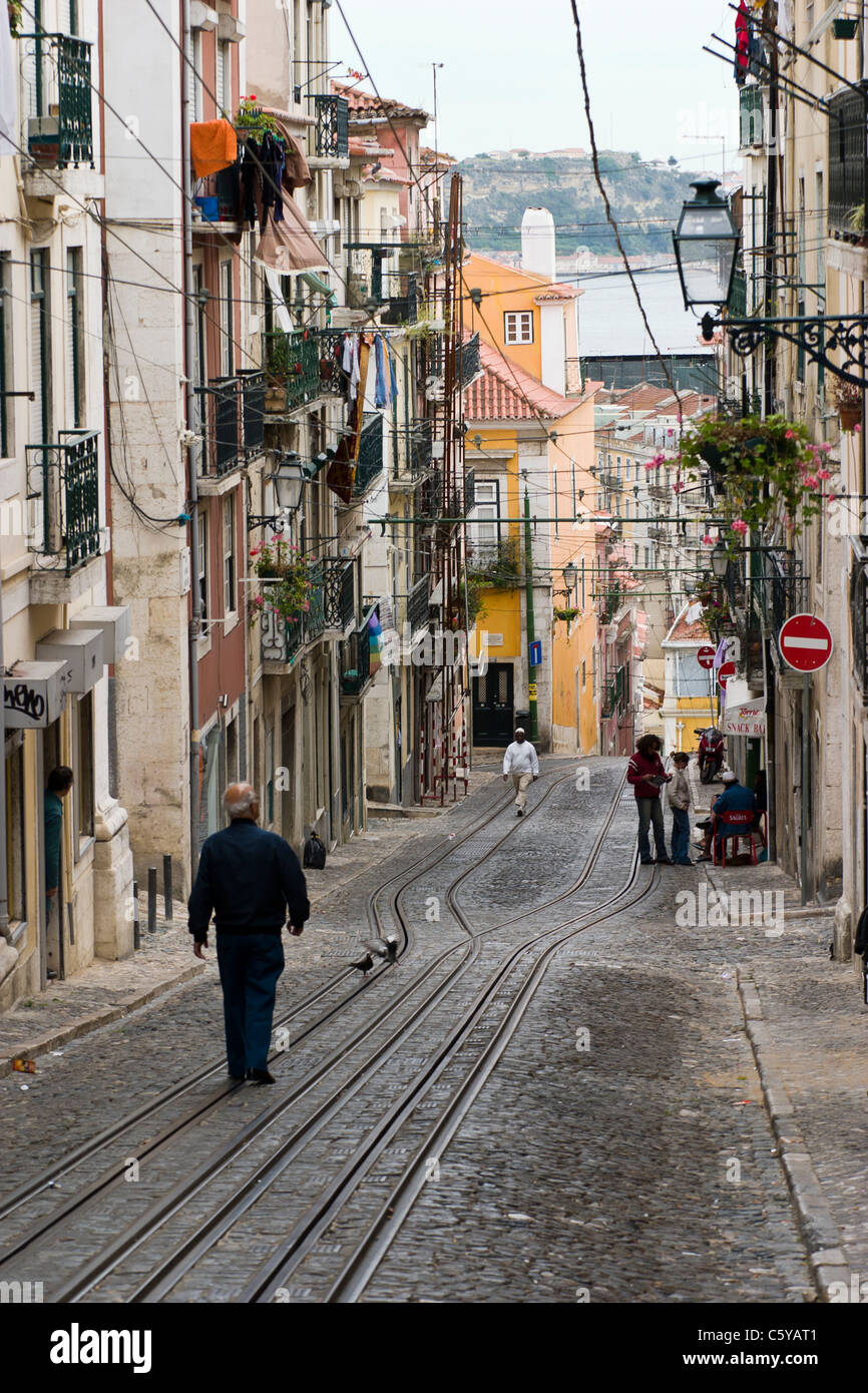 Barrio Alto District - Lisbon Portugal Stock Photo - Alamy