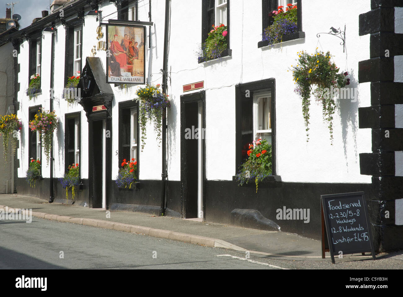 The Duke William pub in Staveley, near Kendal, Cumbria, England UK Stock Photo Alamy